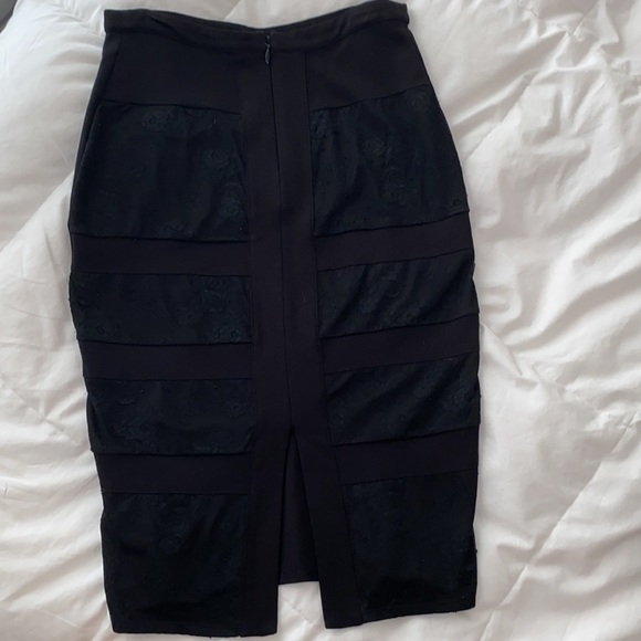 Bebe Black Pencil Skirt - Picture 2 of 4